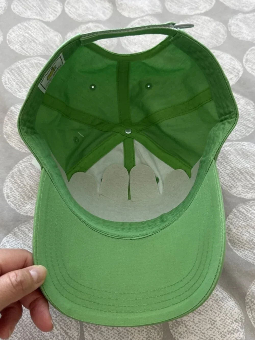 NWT Masters 2026 Ahead Augusta National Golf Green Adjustable Hat Cap One Size